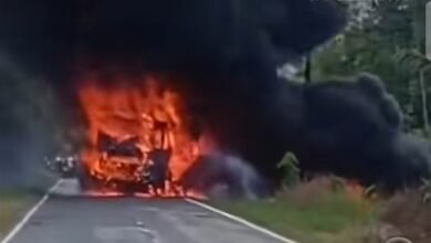 Bus vs Truk Tangki BBM di Sumsel Adu Kambing, 16 Tewas Terbakar