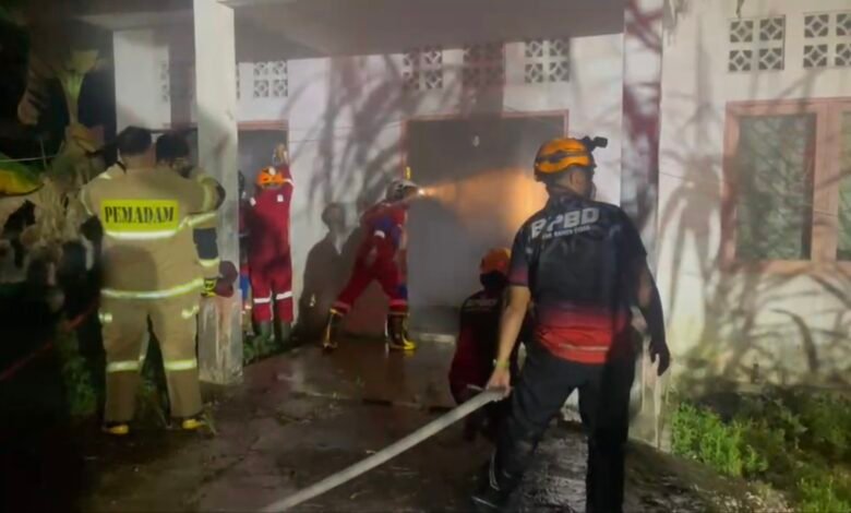 Gudang Pupuk Dinas Pertanian Barito Utara di KM 7 Terbakar