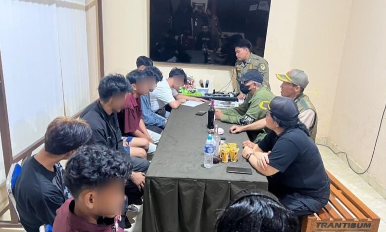 Remaja Ngelem dan Pesta Miras di Muara Teweh Diciduk Satpol PP