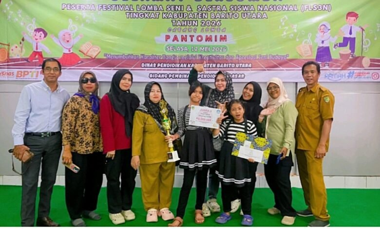 Keren! SDN 1 Lemo II Raih Juara II Lomba Pantomim FLS2N
