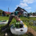 Manfaatkan Ban Bekas Dump Truck, PT SMM Bangun Taman 3R di Desa Trahean