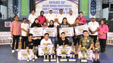 Tim Kresna Sukses Kawinkan Gelar Juara Voli di Barito Utara
