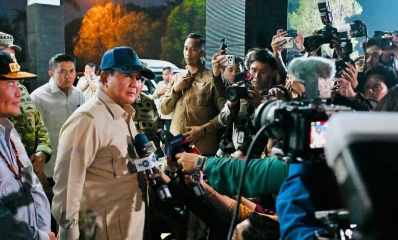 Prabowo: Korporasi Pembakar Lahan Akan Ditindak Tegas