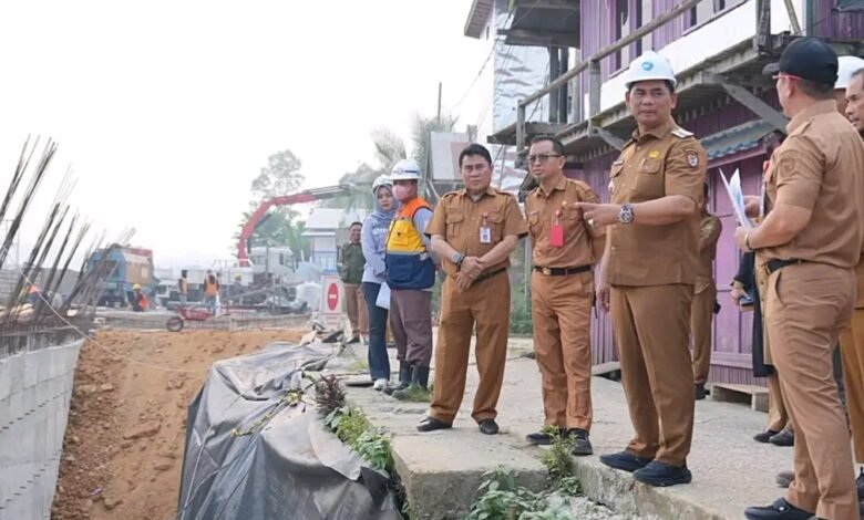 Shalahuddin Tinjau Pelebaran Jalan di Muara Teweh, Minta Kualitas Pekerjaan Dijaga