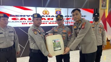Polsek di Barito Utara Dibekali Cairan Pemadam X-Fire