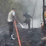 Karhutla Dekat Pemukiman, Polsek Montallat Imbau Warga Stop Bakar Lahan