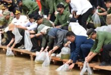 Ketua DPRD Hadiri Restocking Benih Ikan dan Gerakan Pangan Murah di Trinsing Ketua DPRD Hadiri Restocking Benih Ikan dan Gerakan Pangan Murah di Trinsing